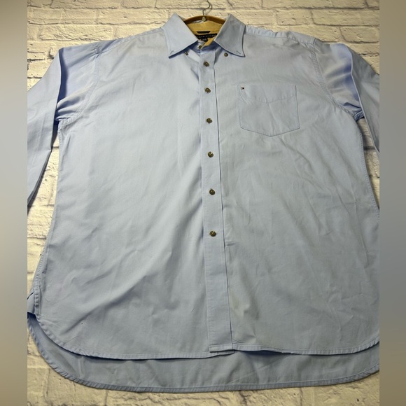 Tommy Hilfiger Light Blue Casual Button Down Shirt. Size XL - Picture 5 of 8